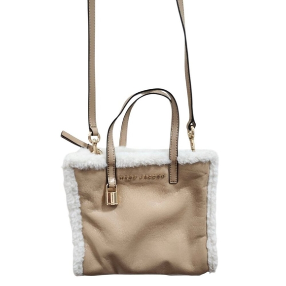 Marc Jacobs Mini Grind Faux Fur Trim Top Handle Bag MSRP$425 - Picture 3 of 16